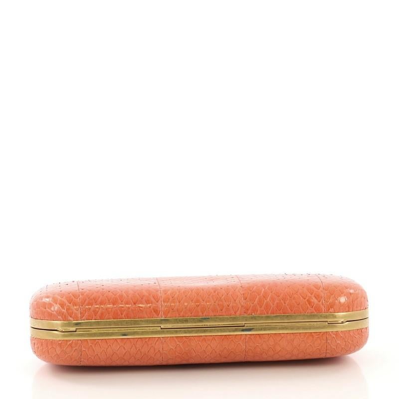 Women's or Men's Alexander McQueen Knuckle Box Clutch Python Long