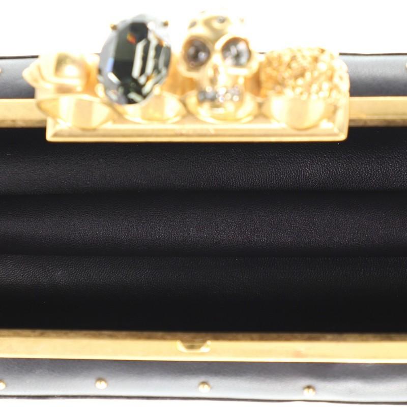Women's or Men's Alexander McQueen Knuckle Box Clutch Studded Leather Long