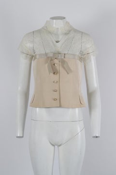 Alexander Mcqueen Lace And Silk Top It 44 Uk 12