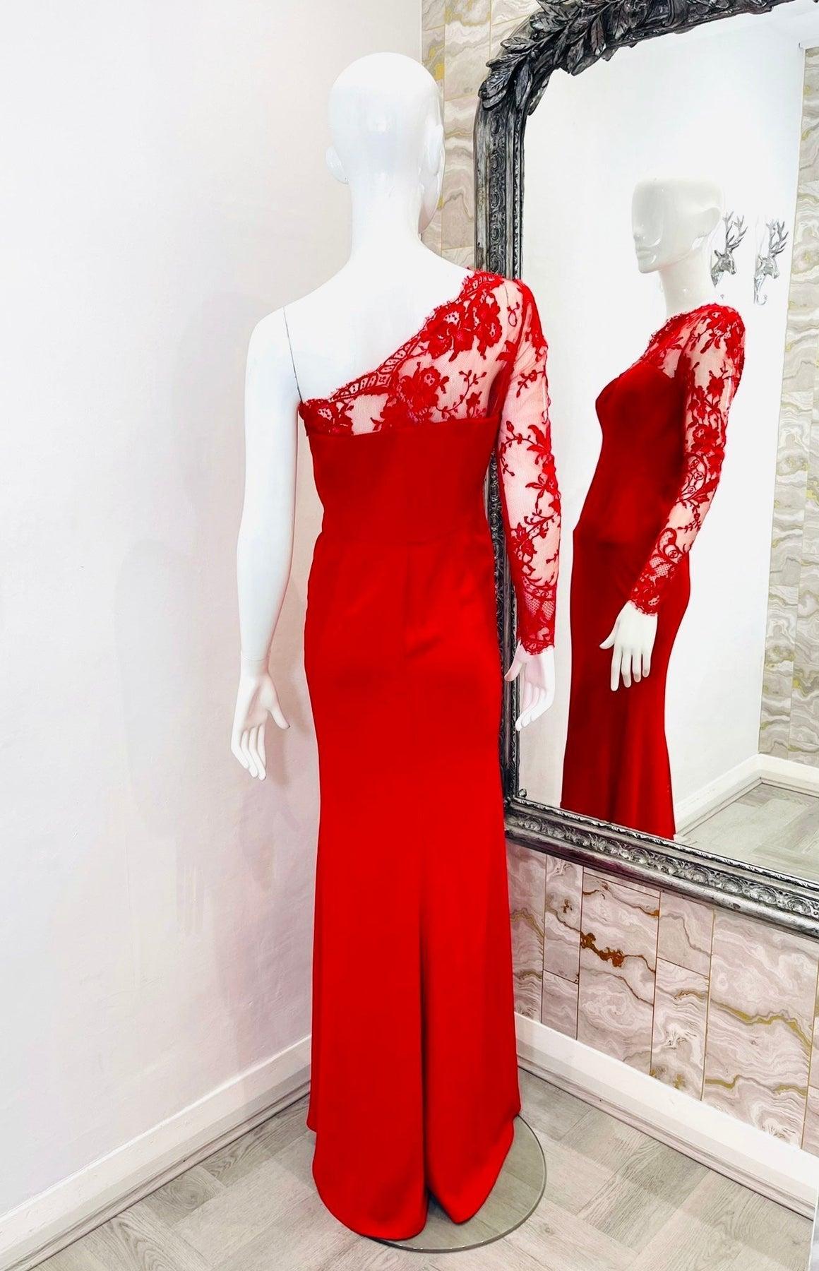 Alexander McQueen - Robe asymétrique en dentelle Pour femmes en vente