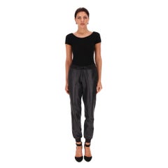Alexander McQueen Lambskin Leather Joggers