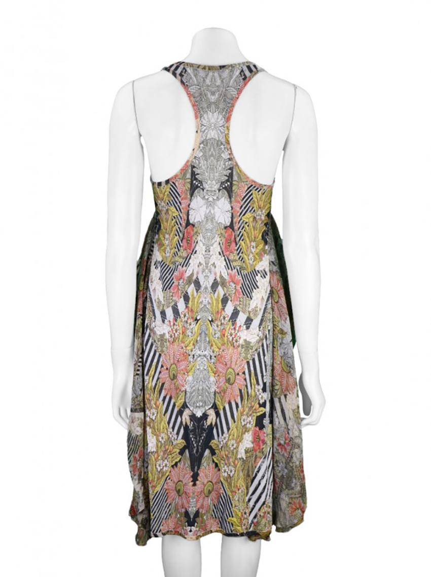 Brown ALEXANDER McQueen LARGE PRINTED DRESS size XS