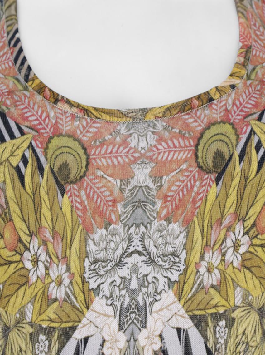 ALEXANDER McQueen GEFÜHRTES PRINTED-KLEID Größe XS im Zustand „Hervorragend“ im Angebot in Montgomery, TX