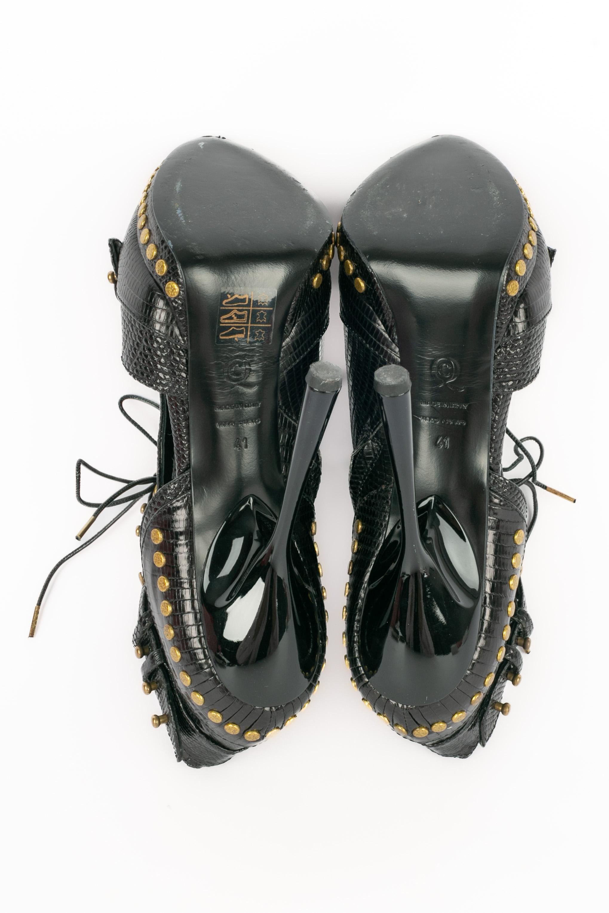 Alexander McQueen leather ankle boots en venta 6