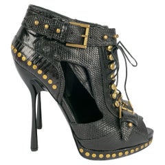 Alexander McQueen leather ankle boots