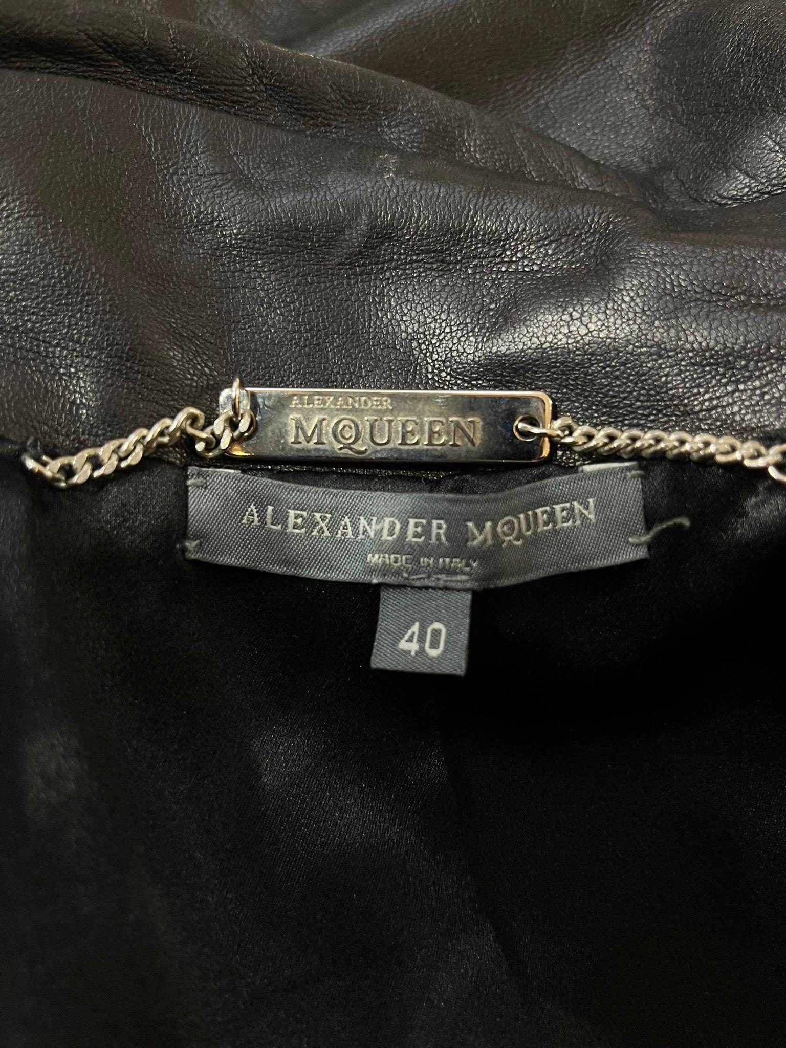 Alexander McQueen Leather Biker Jacket 3