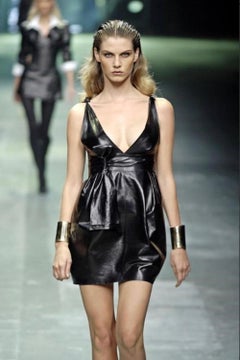 Alexander McQueen Leather Dress With Belt S/S 2006