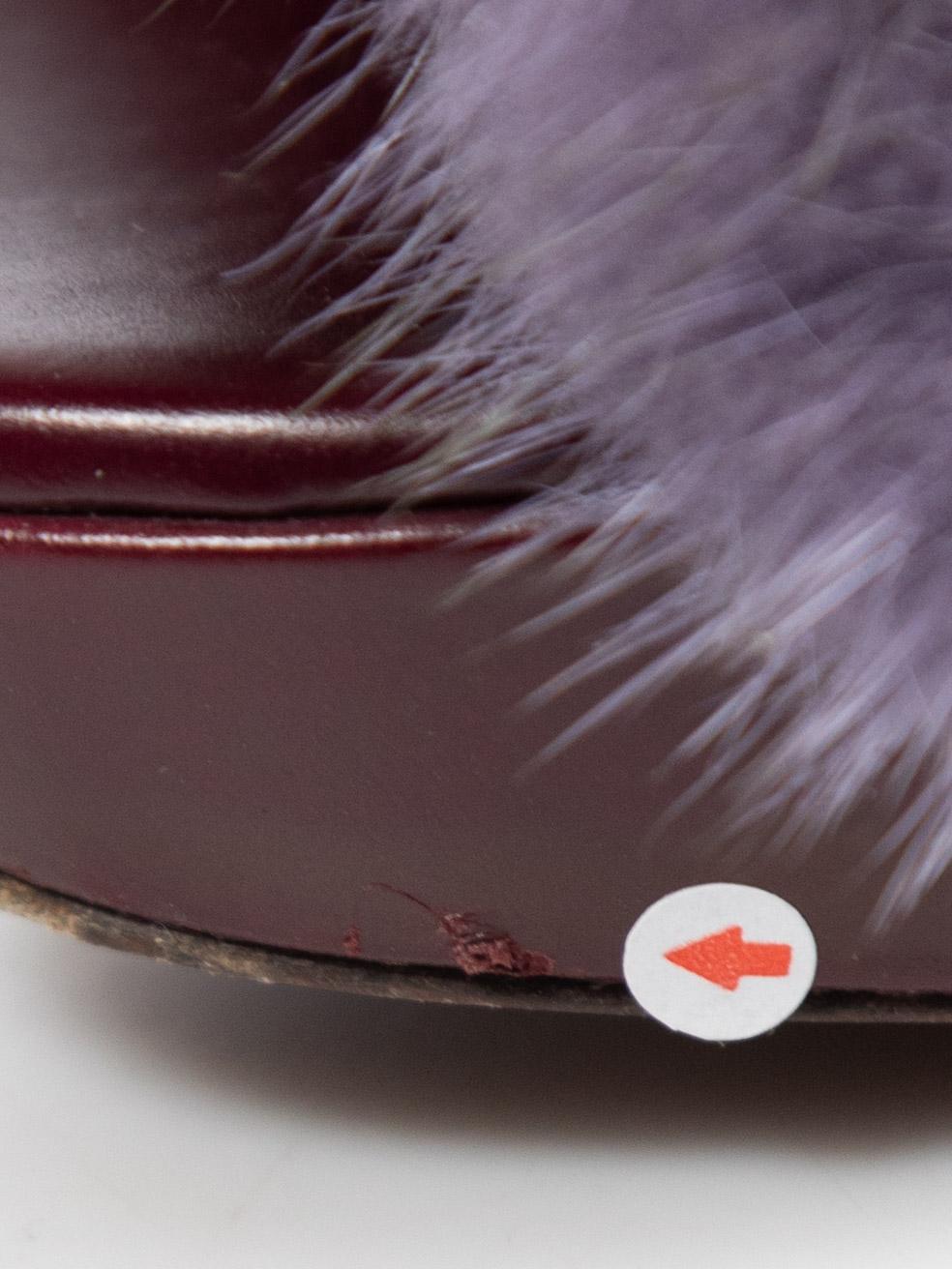 Alexander McQueen - Sandales à talons bordées de fourrure - Taille IT 38 en vente 1
