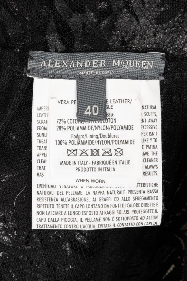 Alexander Mcqueen Leather Jacket, 2012 For Sale 15