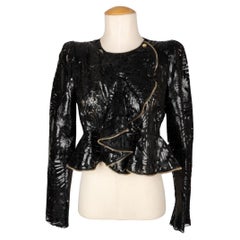 Veste en cuir Alexander McQueen, 2012