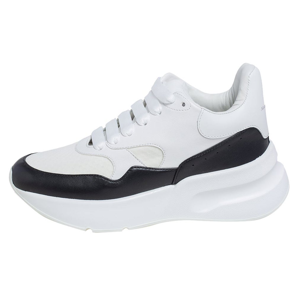 Alexander McQueen Leather Oversized Runner Low Top Sneakers Size 37.5