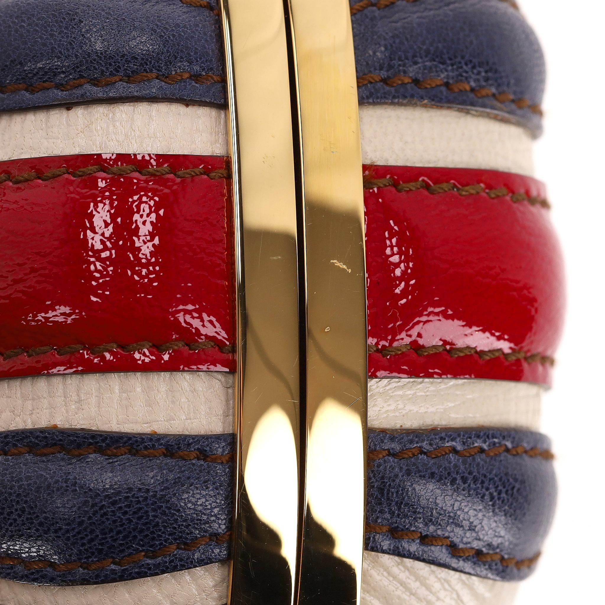 Alexander McQueen Leder Union Jack Totenkopf Box Clutch Tasche im Angebot 6