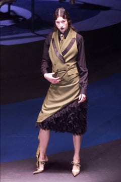 Alexander McQueen Lee Era Sheer Mesh Skirt A/W 2001