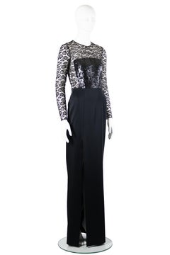 Alexander McQueen Sarah Burton Circa 2012 Leopard Lace Sequin Gown