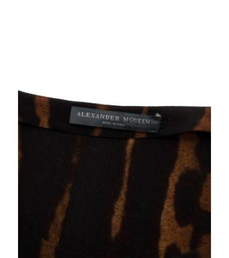 Women's Alexander McQueen Leopard-print Silk Top For Sale