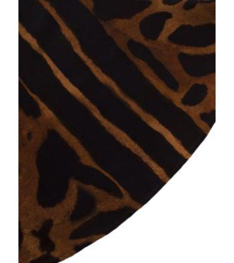 Alexander McQueen Leopard-print Silk Top For Sale 2