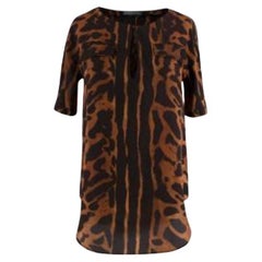 Alexander McQueen Leopard-print Silk Top