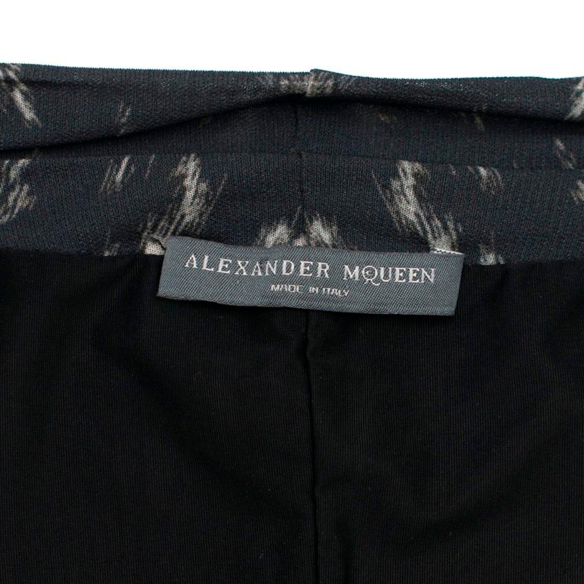 Women's Alexander McQueen Leopard Print Twist Midi Dress US 10