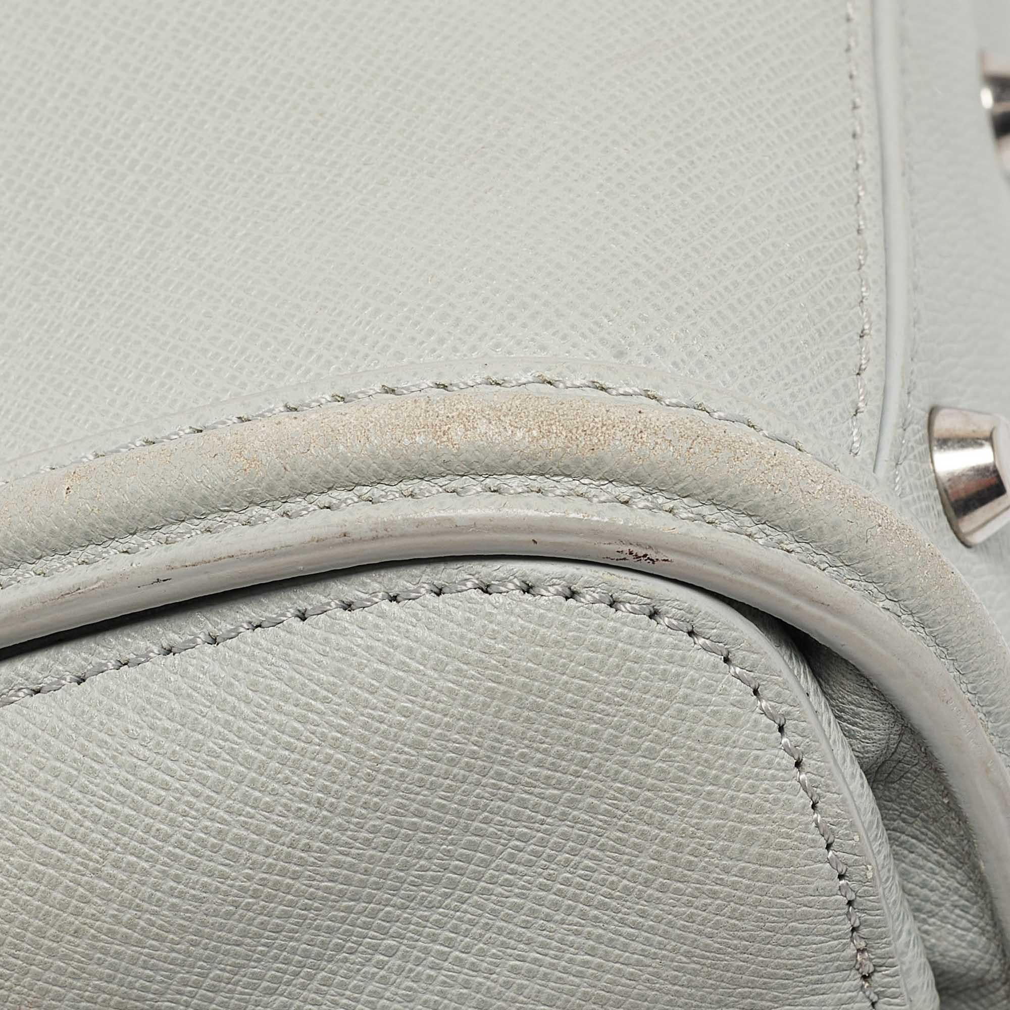 Alexander McQueen Light Blue Leather Mini Heroine Shoulder Bag 1