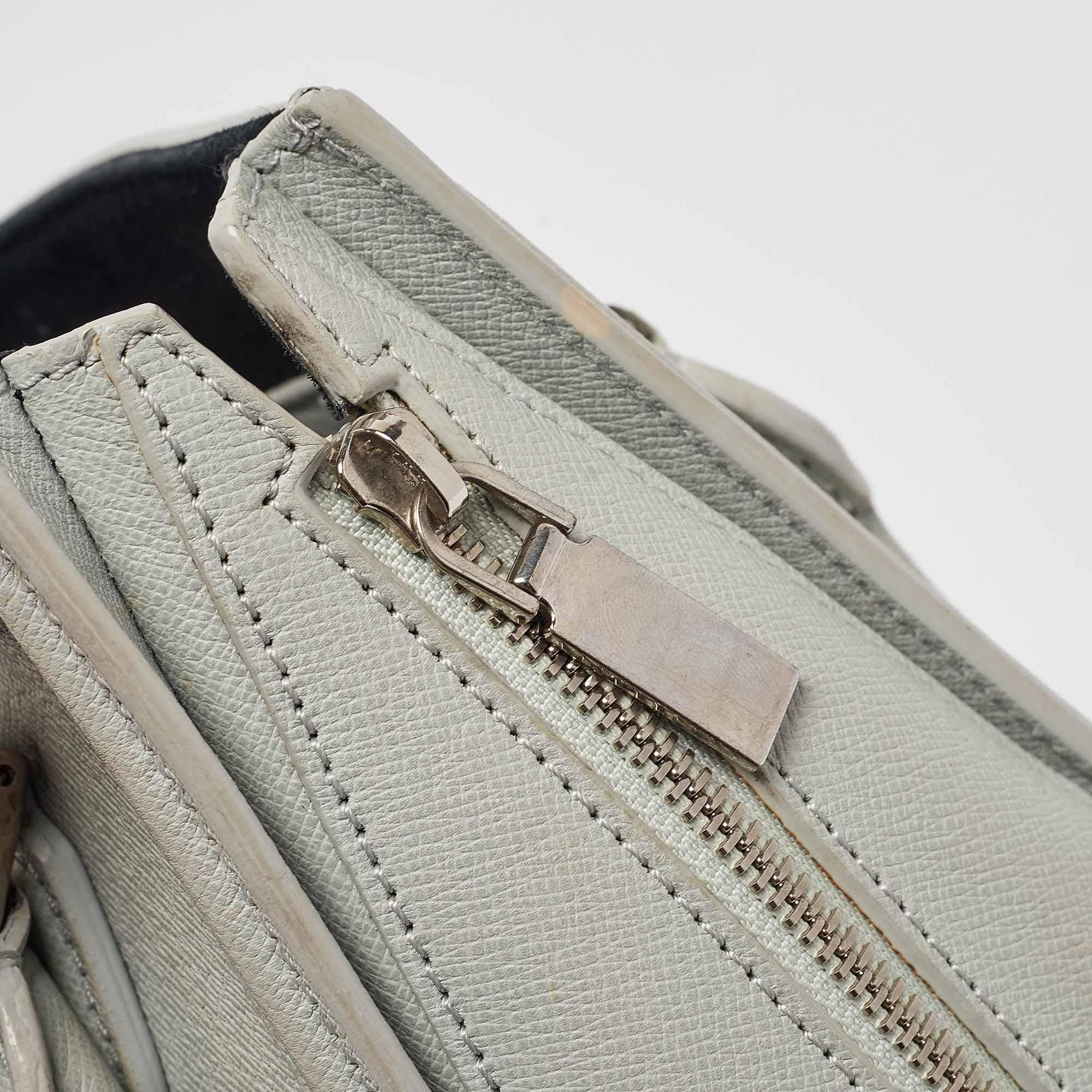 Alexander McQueen Light Blue Leather Mini Heroine Shoulder Bag 3