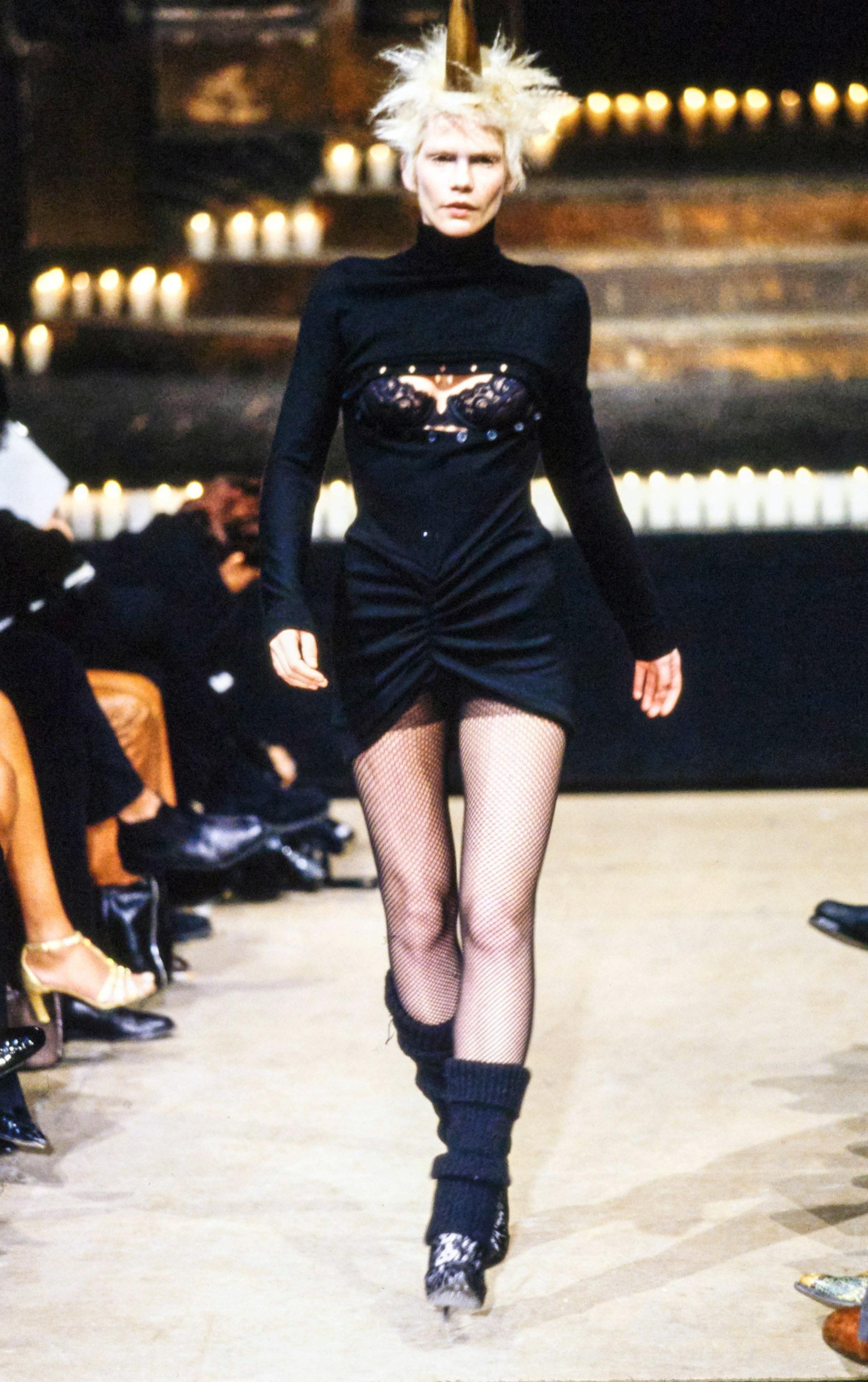 Alexander McQueen lilac wool button-up sweater dress, fw 1996 For Sale ...