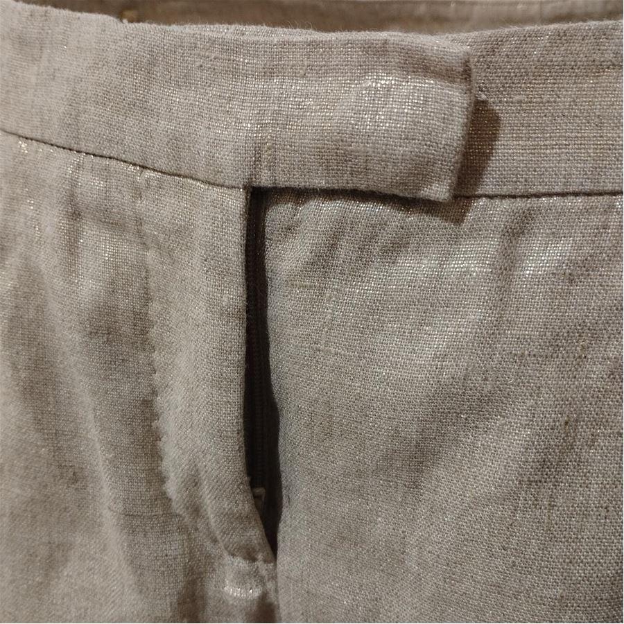 Short en lin Alexander McQueen, taille 38 Excellent état - En vente à Gazzaniga (BG), IT