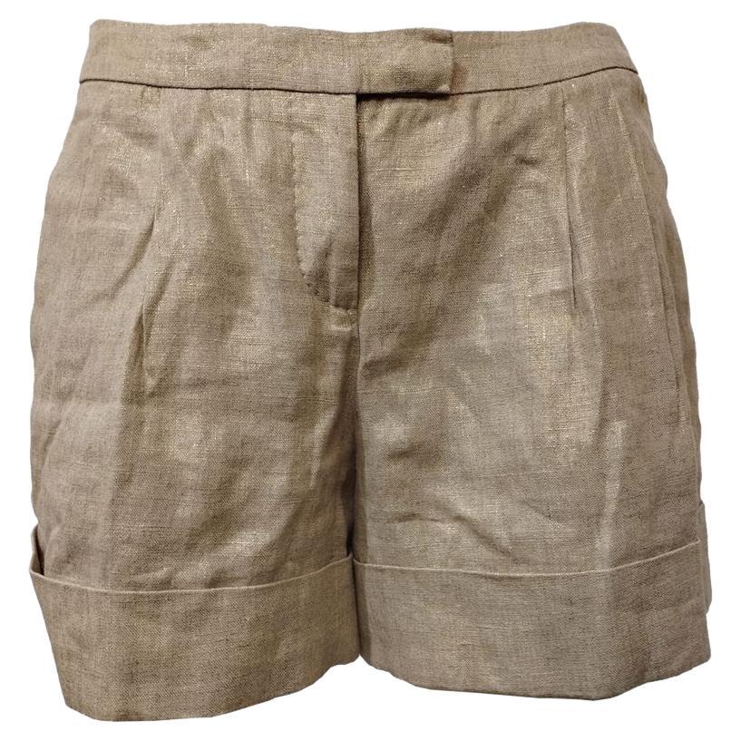 Alexander McQueen Leinen-Shorts Größe 38 im Angebot