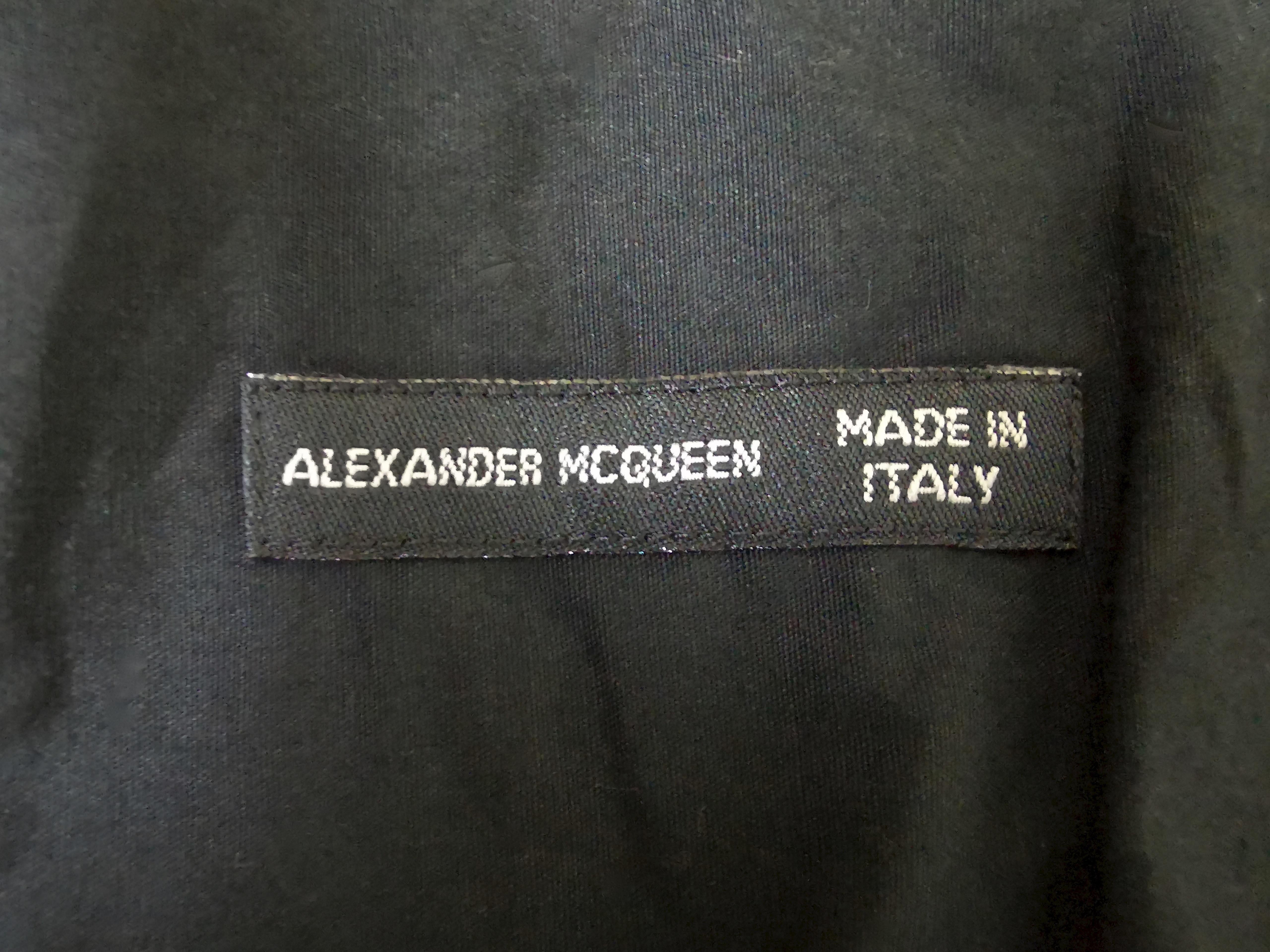 Women's or Men's Alexander McQueen Logo Ivy Embroidered Shirt 1995 For Sale