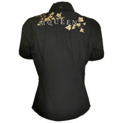 Alexander McQueen Logo Ivy Embroidered Shirt 1995