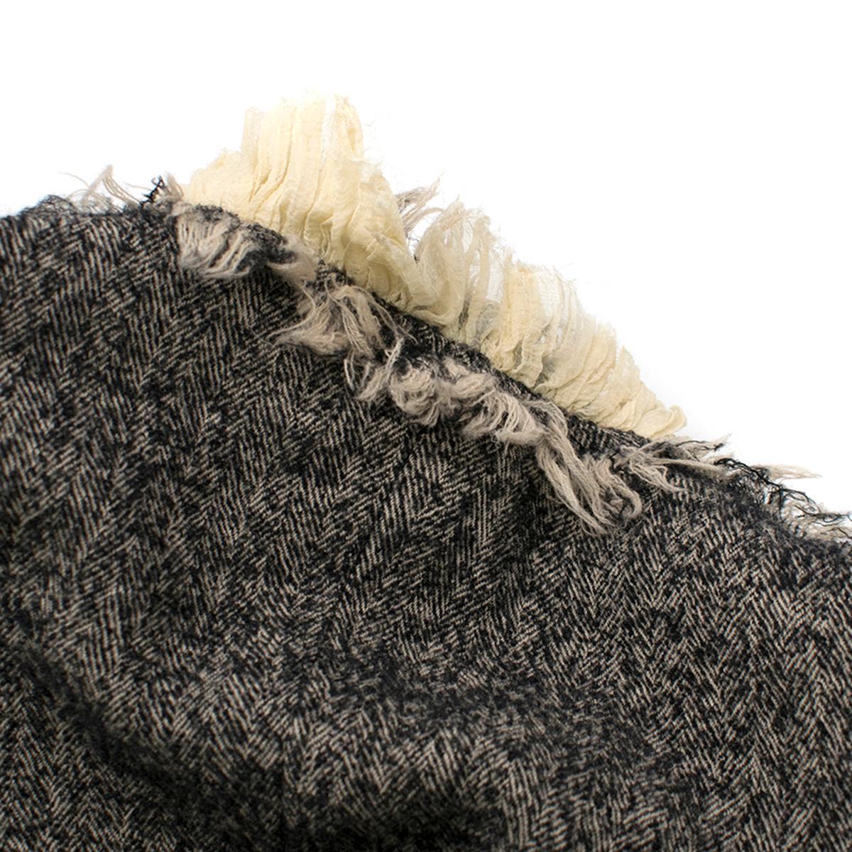 Alexander McQueen Long Wool-blend Tweed Coat US 10 For Sale 5