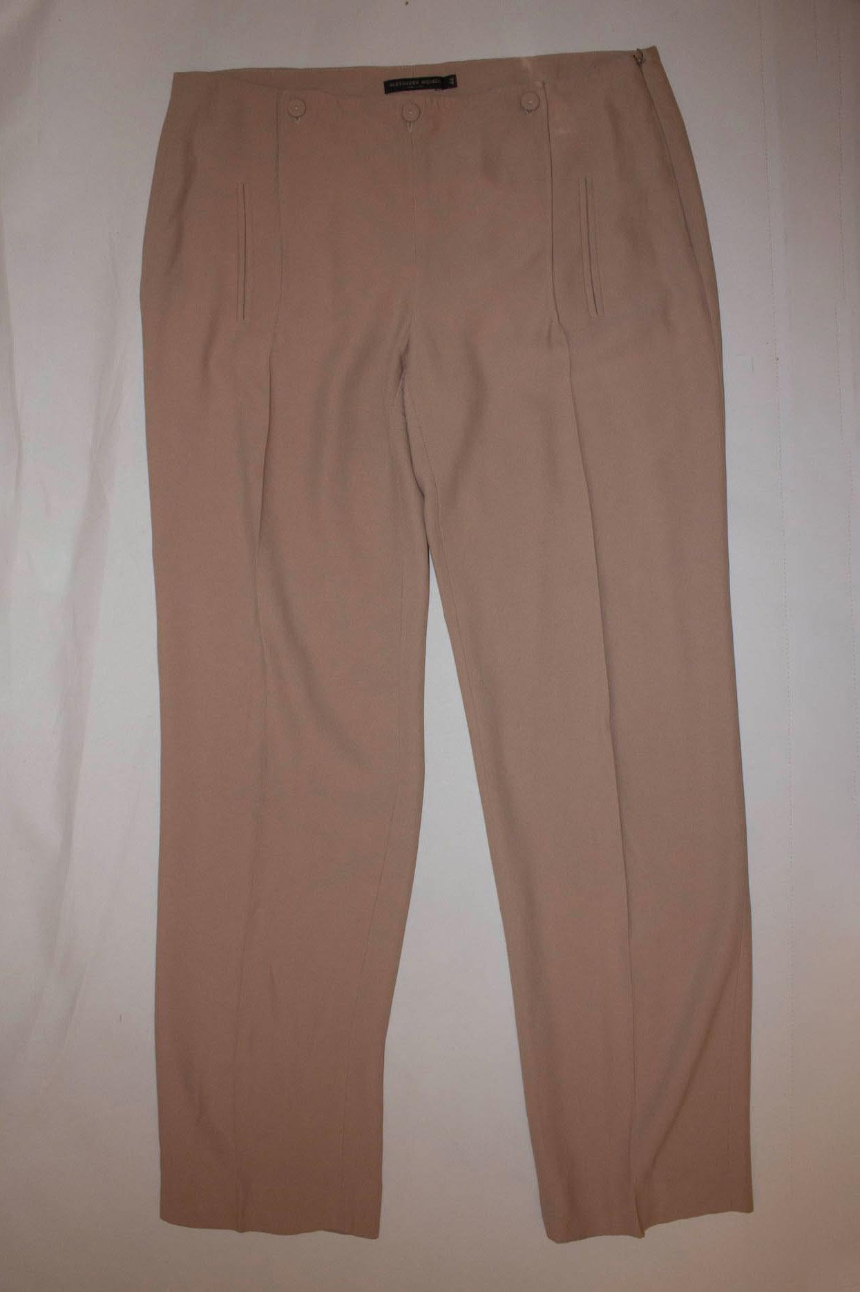 Women's or Men's Alexander McQueen Mainline Beige Trousers For Sale