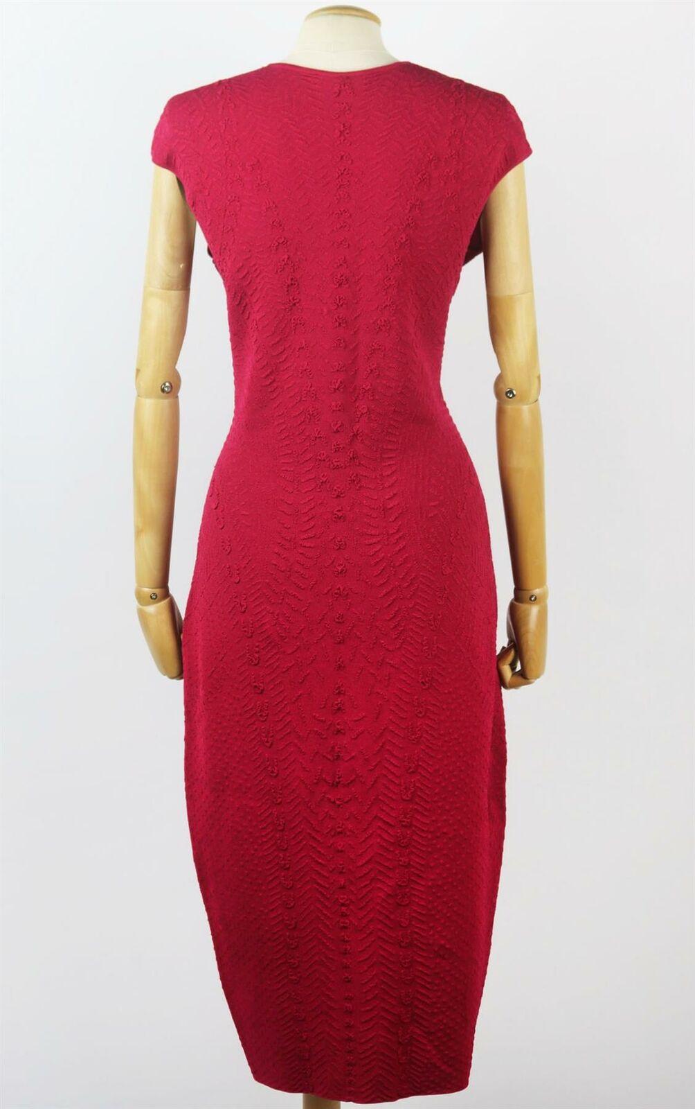 Alexander McQueen Matelassé Stretch Knit Dress In Excellent Condition In London, GB