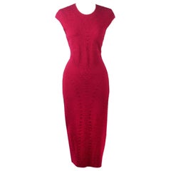 Alexander McQueen Matelassé-Strickkleid aus Stretch