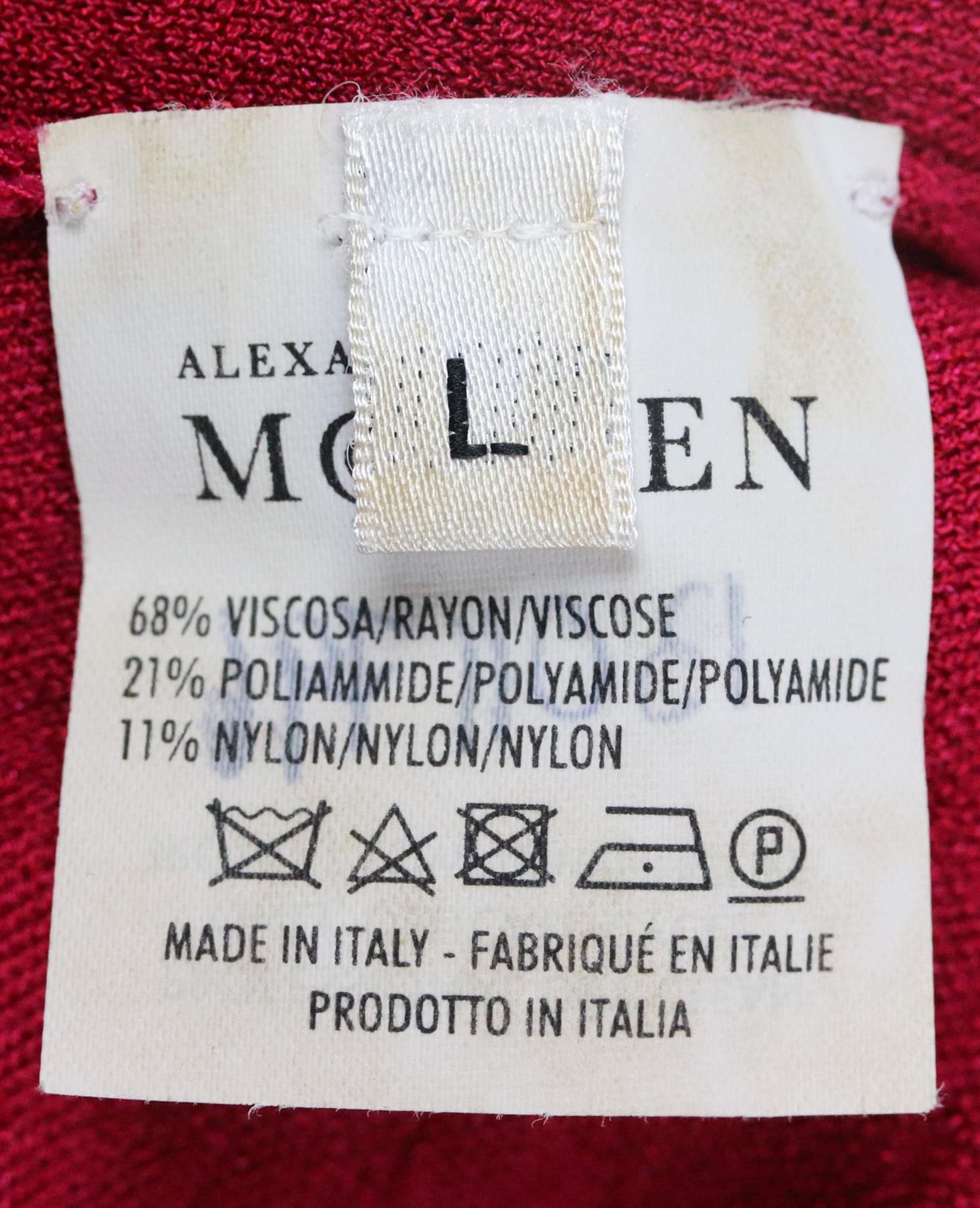 Alexander McQueen Matelassé Stretch Knit Dress Large In Excellent Condition In London, GB