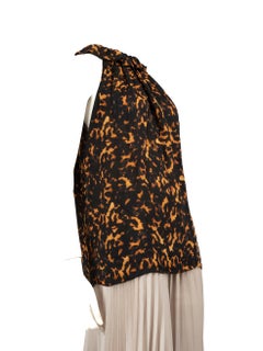 Alexander McQueen McQ Abstract Print Silk Blouse Size XS