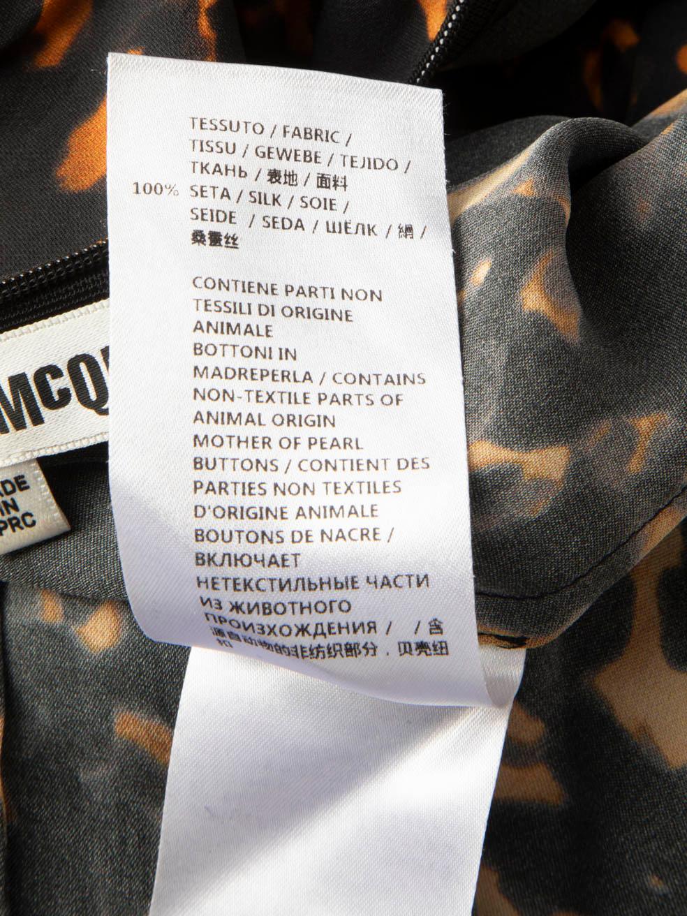 McQ Alexander McQueen - Camicetta in seta con stampa astratta Taglia XS in vendita 4