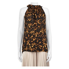 McQ Alexander McQueen - Camicetta in seta con stampa astratta Taglia XS