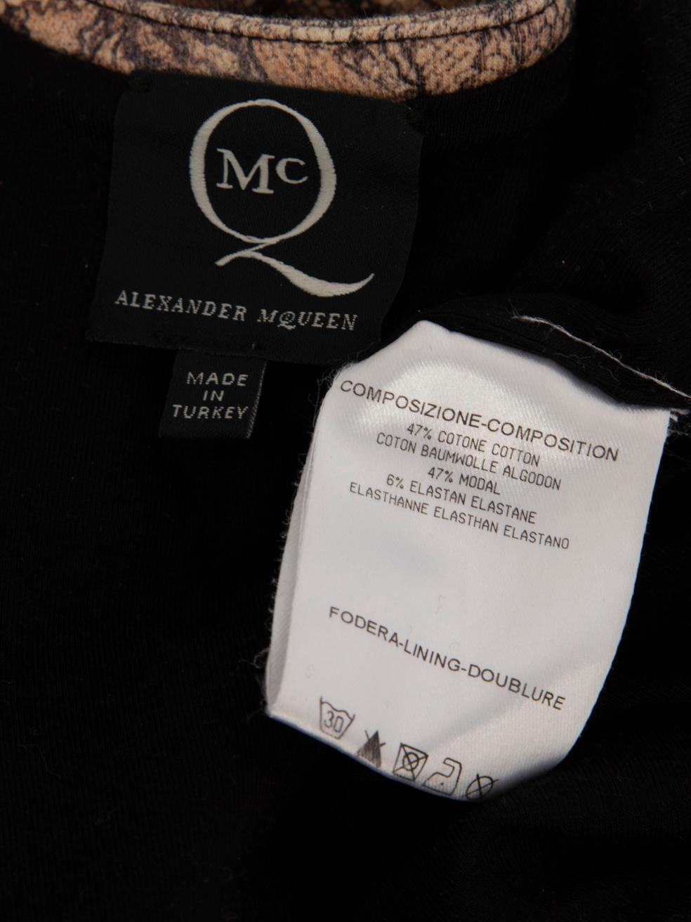Alexander McQueen McQ Alexander McQueen Vestido midi con estampado abstracto Talla XL en Excelente estado para la venta en London, GB