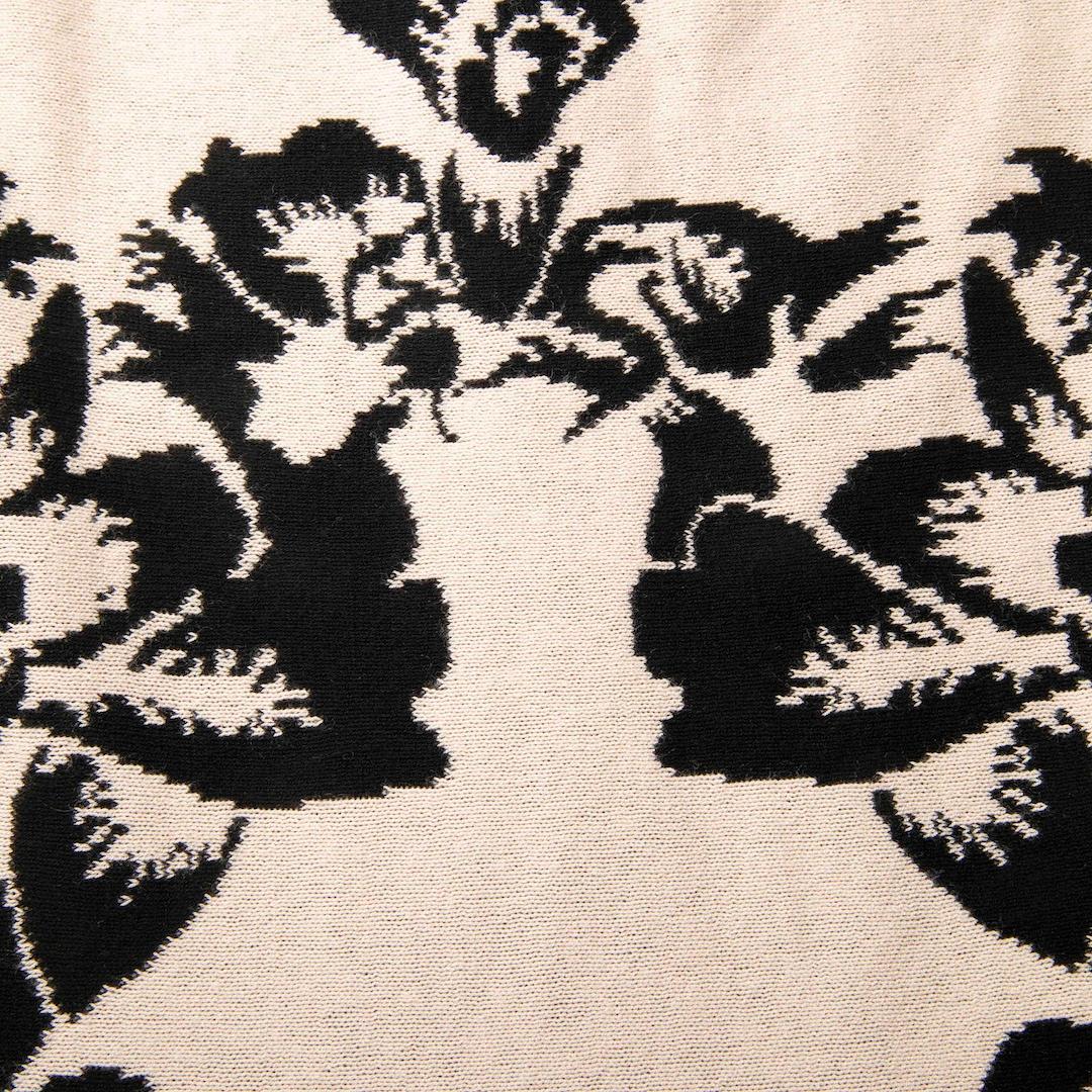 Alexander McQueen McQ Beige & Black Floral Dress Size XS In New Condition In London, GB