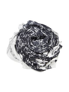 Alexander McQueen McQ Black Graffiti Print Scarf