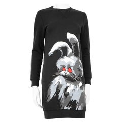 Alexander McQueen McQ Black Rabbit Sweater Dress Size XS