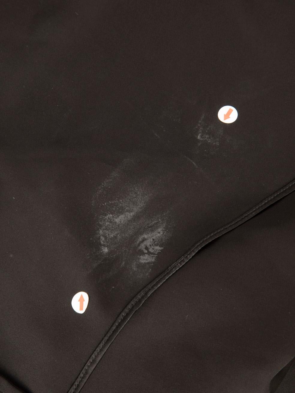 Alexander McQueen McQ Black Silk Neck-Tie Top Size M 2