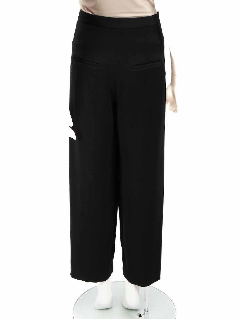 Alexander McQueen McQ Black Tapered Cropped Trousers Size XS In Good Condition For Sale In London, GB
