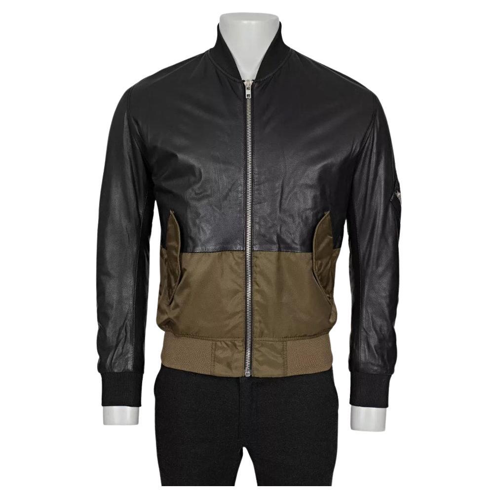 McQ Alexander McQueen Giacca in ecopelle e tessuto Sz.44/XS in vendita