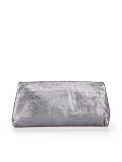 Alexander McQueen McQ Metallic Leather Zip Clutch