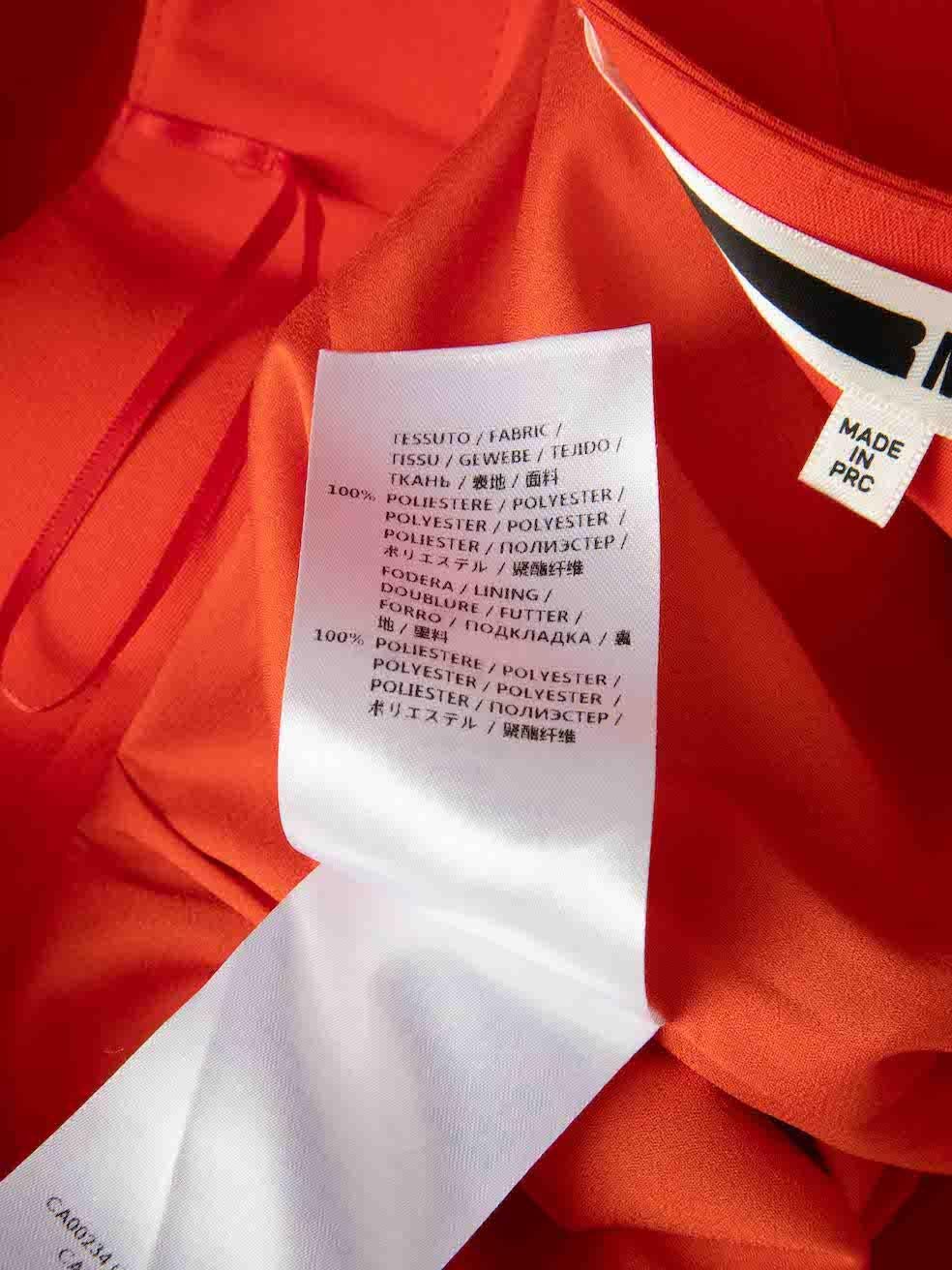 Alexander McQueen McQ Orange Box Pleat Mini Skirt Size XXS For Sale 1