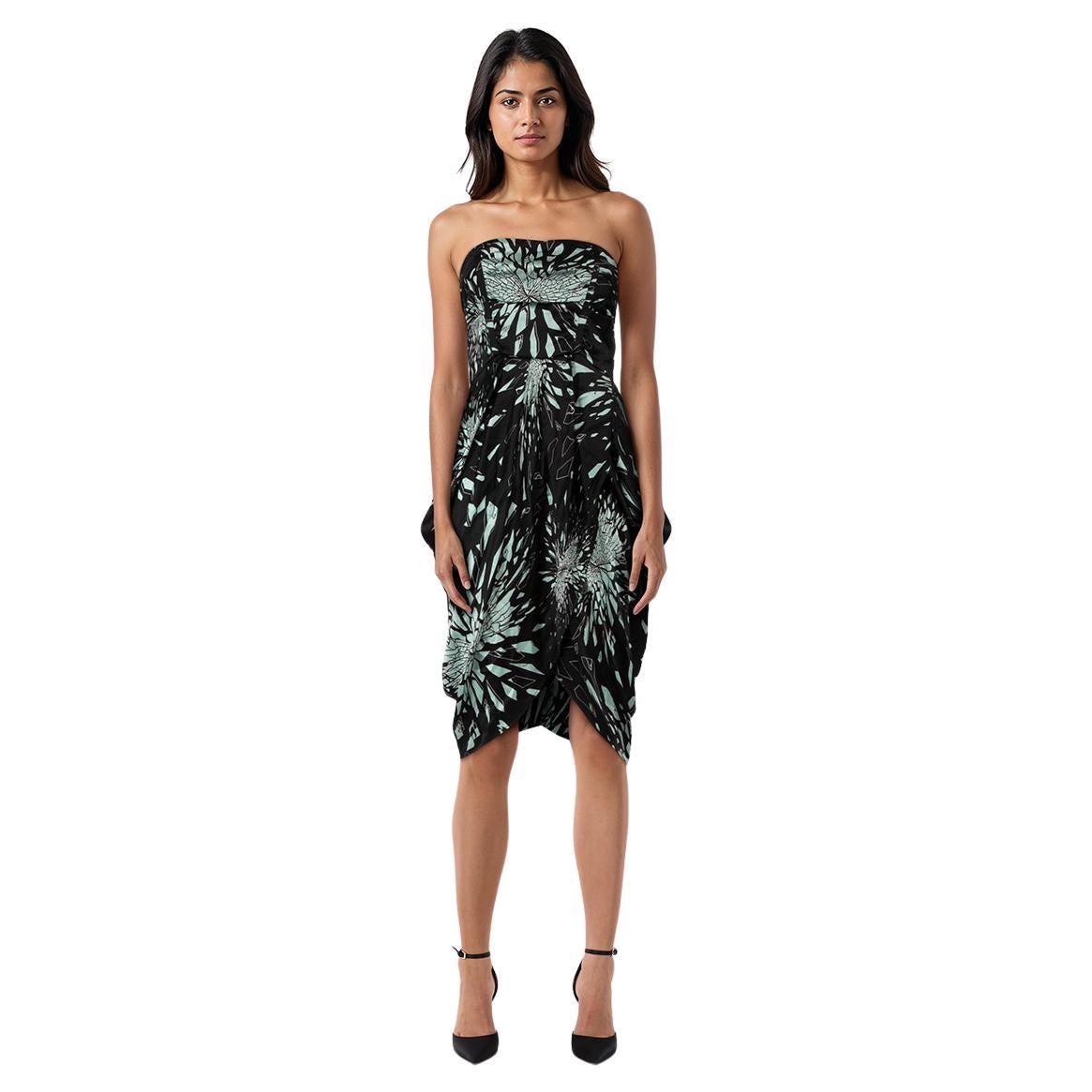 McQ Alexander McQueen - Vestito in seta senza spalline e drappeggiato - Taglia L.