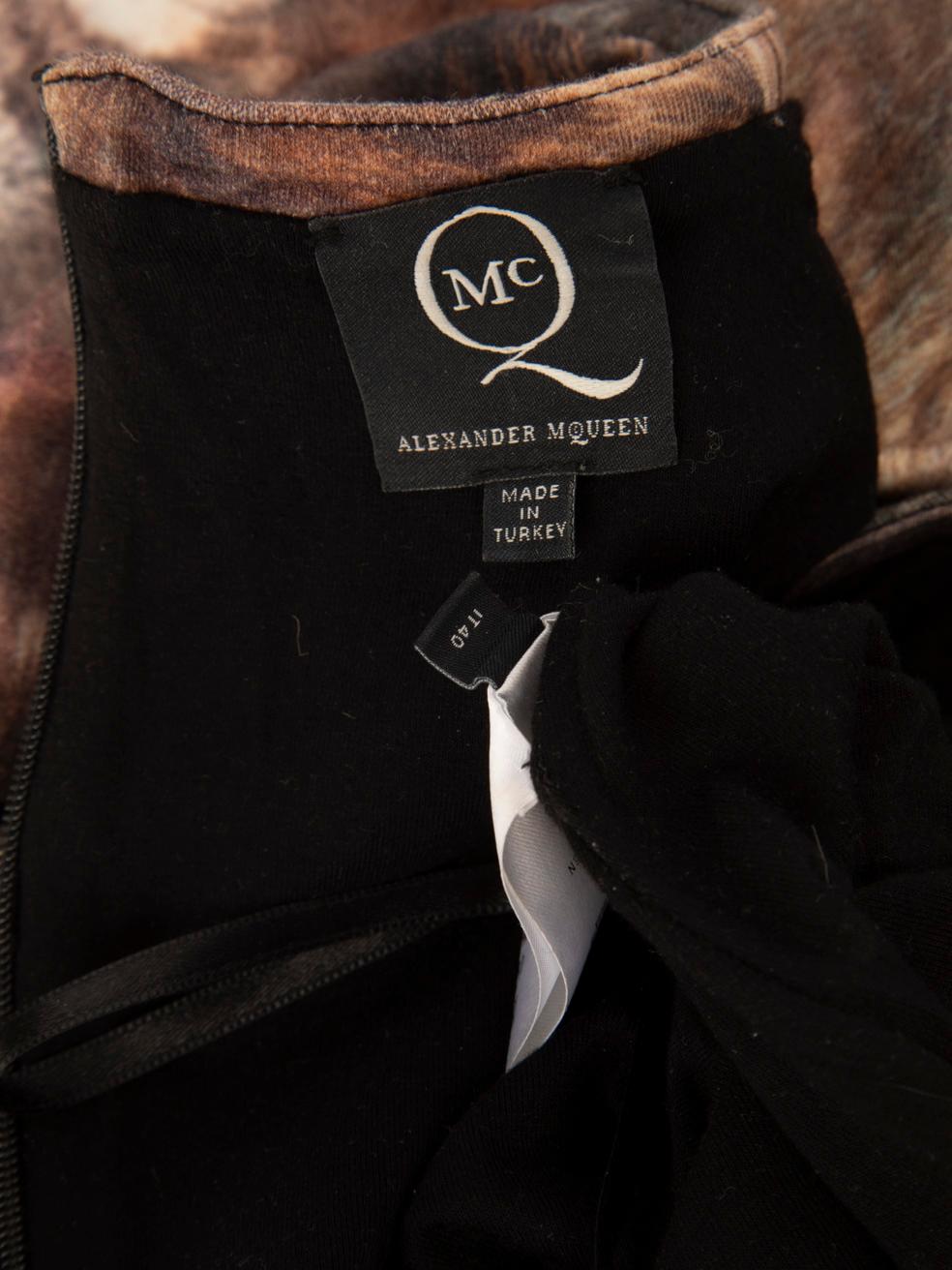 Alexander McQueen MCQ Wolf Print Dress Size S 1