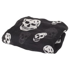 Alexander Mcqueen Men Scarf Silk Skull Unisex Summer One Size, S1433