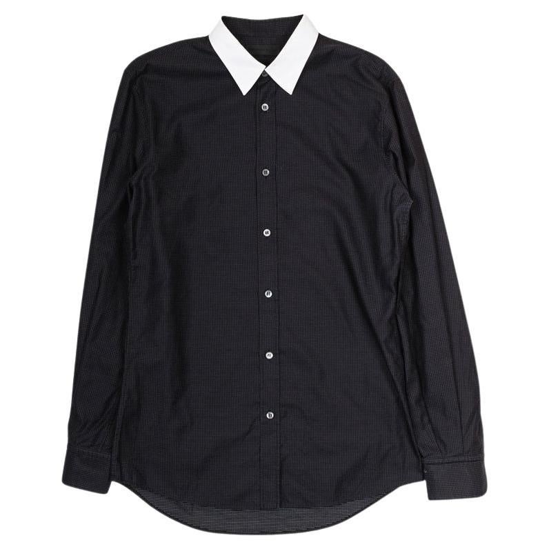 Alexander Mcqueen Men Shirt black spoted Size IT46-Medium, S1710